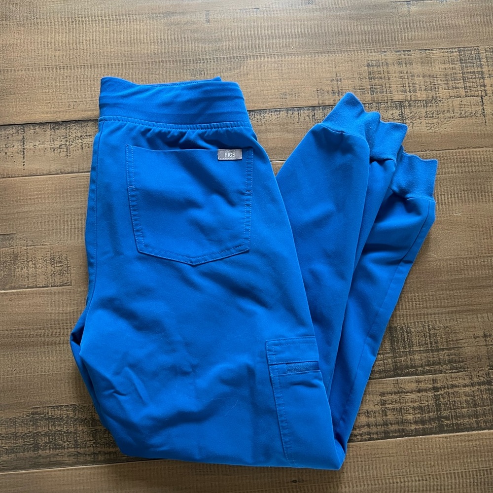 Women Figs Scrub Bottoms Size XS-P Zamora Joggers. Royal blue